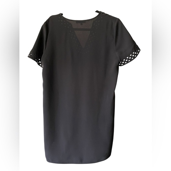 Madewell Ballad Tunic Dress Black Short Sleeve Mini Dress Size 6 - Picture 4 of 7